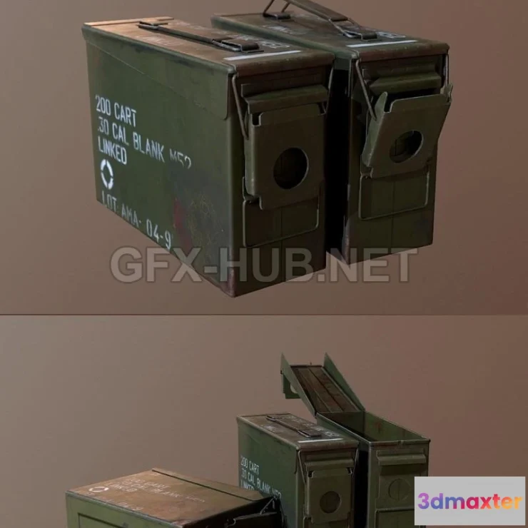 1182248 - PBR Game 3D Model - Ammo Container
