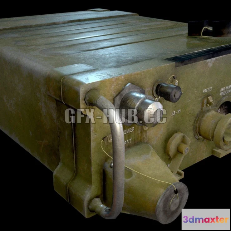 1182264 - PBR Game 3D Model - AN PRC-77 Portable Radio Transceiver