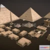1182274 - PBR Game 3D Model - Ancient egyptian pharaohs buildings