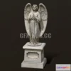 1182292 - PBR Game 3D Model - Angel Statue