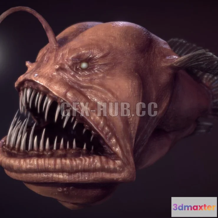 1182304 - PBR Game 3D Model - Angler Fish