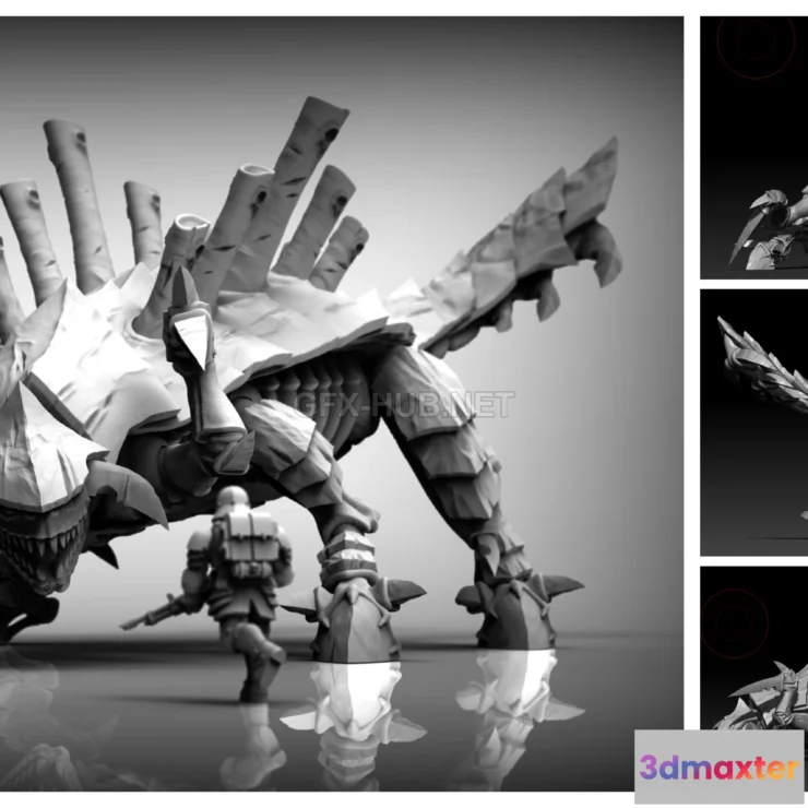 1182310 - PBR Game 3D Model - Ankylofex 3D print model