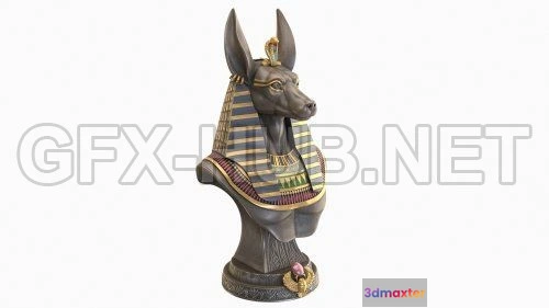 1182366 - PBR Game 3D Model - Anubis Bust