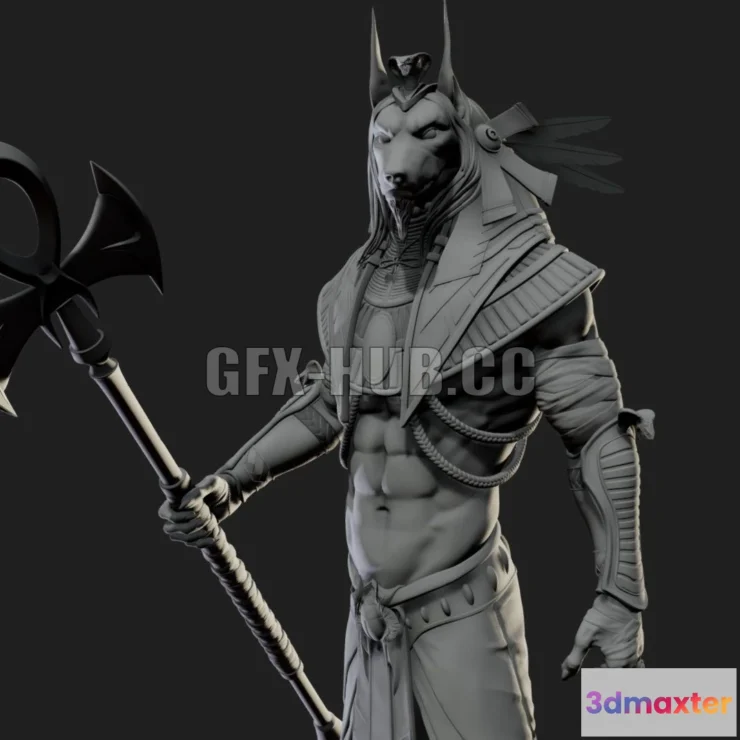 1182368 - PBR Game 3D Model - Anubis