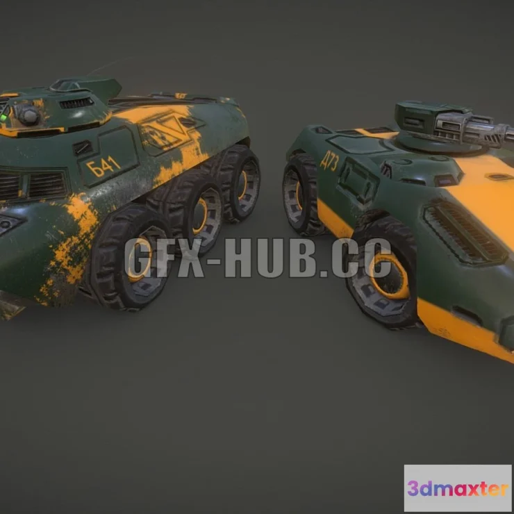 1182374 - PBR Game 3D Model - APC and Scout Car