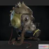 1182384 - PBR Game 3D Model - Apocalyptic Mask Helmet PBR