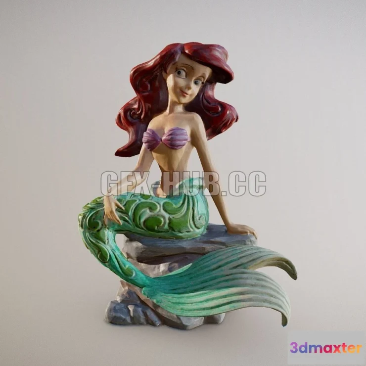 1182422 - PBR Game 3D Model - Ariel Figurine