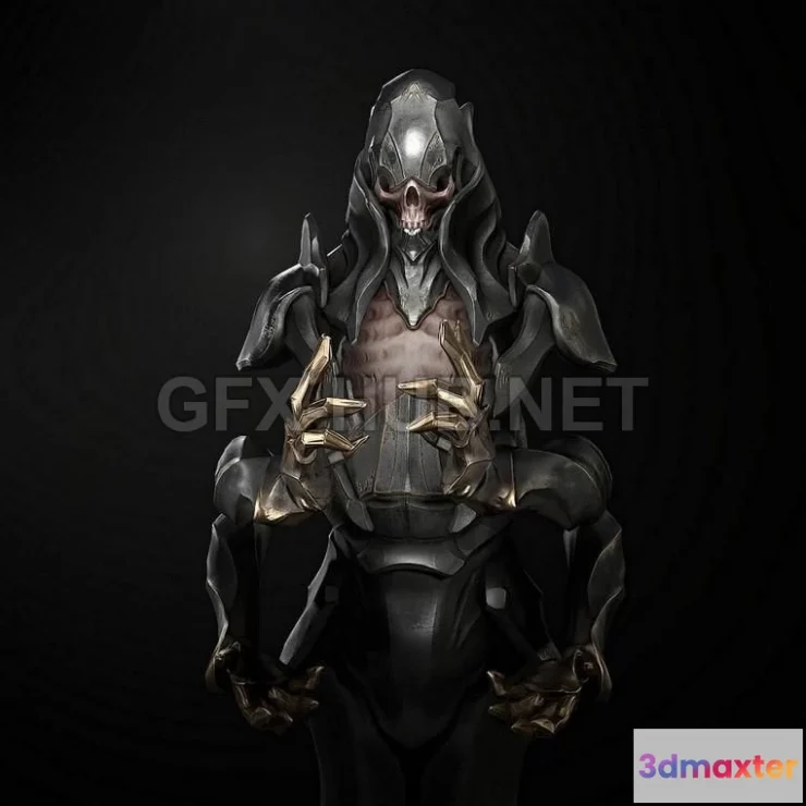 1182436 - PBR Game 3D Model - Armored skeleton