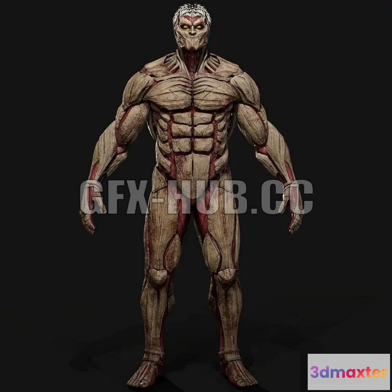 1182440 - PBR Game 3D Model - Armored Titan
