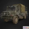 1182446 - PBR Game 3D Model - Army Mercedes