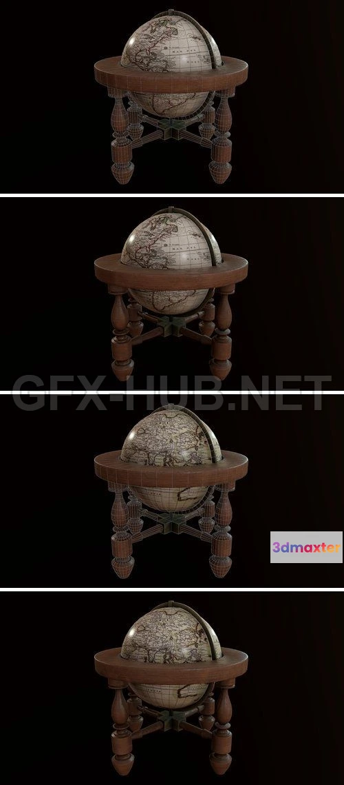 1182466 - PBR Game 3D Model - ArtStation - Globe