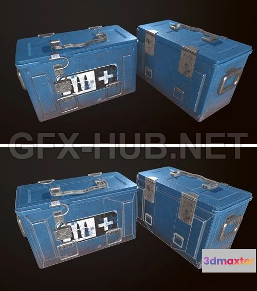 1182468 - PBR Game 3D Model - ArtStation - Health Crate