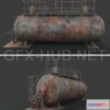 1182484 - PBR Game 3D Model - ArtStation - Rusted machinery device