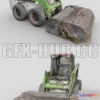 1182520 - PBR Game 3D Model - Asphalt planer photogrammetry scan
