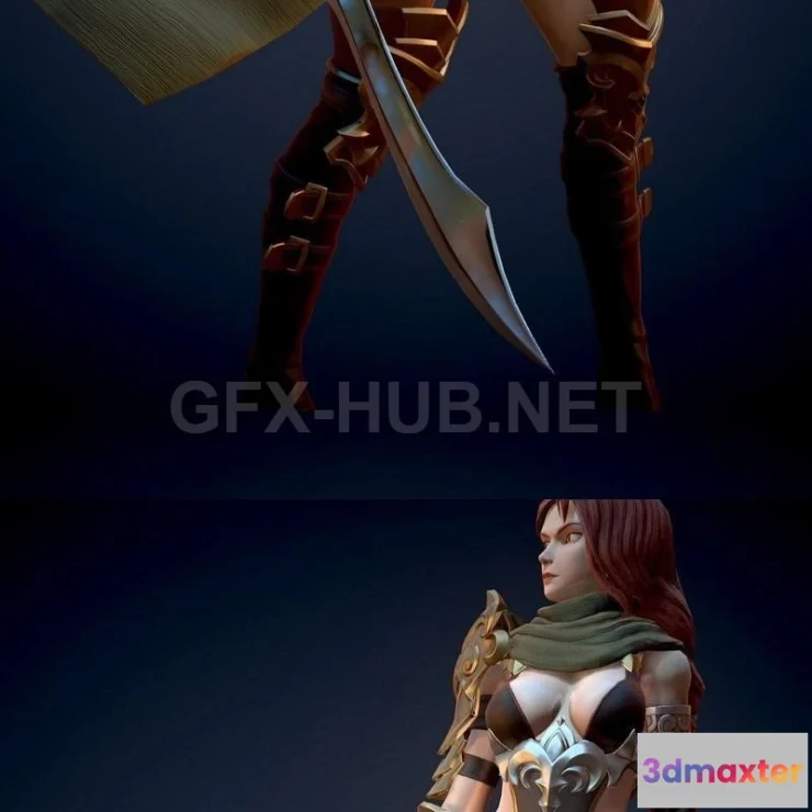 1182526 - PBR Game 3D Model - Assassin - Character