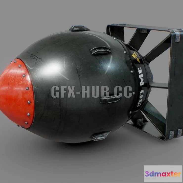 1182592 - PBR Game 3D Model - Atomic Bomb