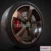 1182608 - PBR Game 3D Model - Audi TT Wheel
