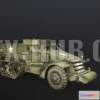 1182618 - PBR Game 3D Model - Autocar M3A1 Half-Track