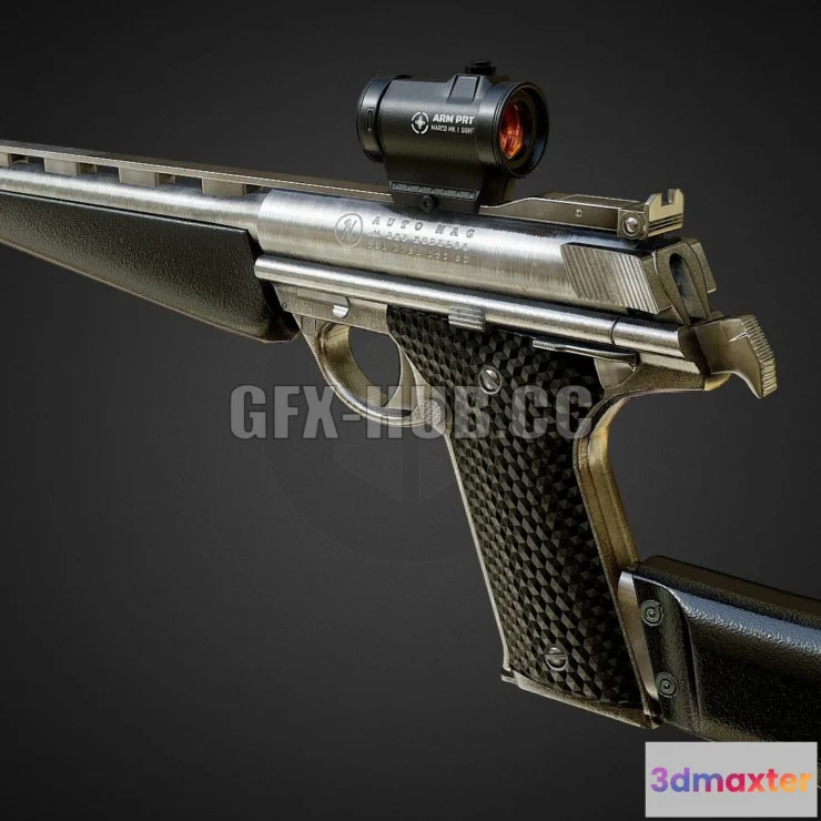 1182620 - PBR Game 3D Model - AutoMag Pistol