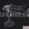 1182626 - PBR Game 3D Model - AutoTurret - Survival Game Prop