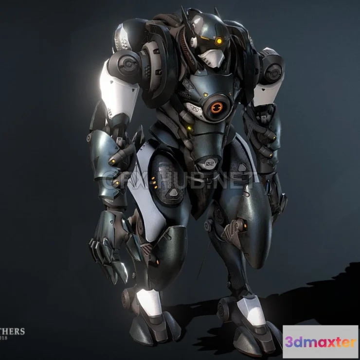 1182632 - PBR Game 3D Model - Avalon Suit (anim)