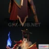 1182638 - PBR Game 3D Model - Azula Avatar Character