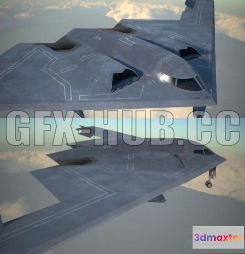 1182642 - PBR Game 3D Model - B2 Spirit Bomber PBR
