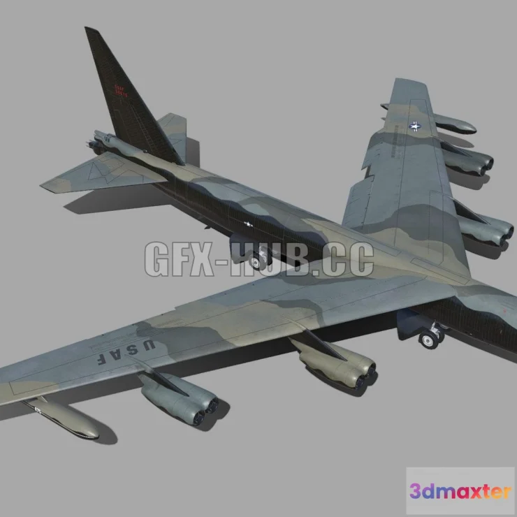1182646 - PBR Game 3D Model - B-52 Stratofortress