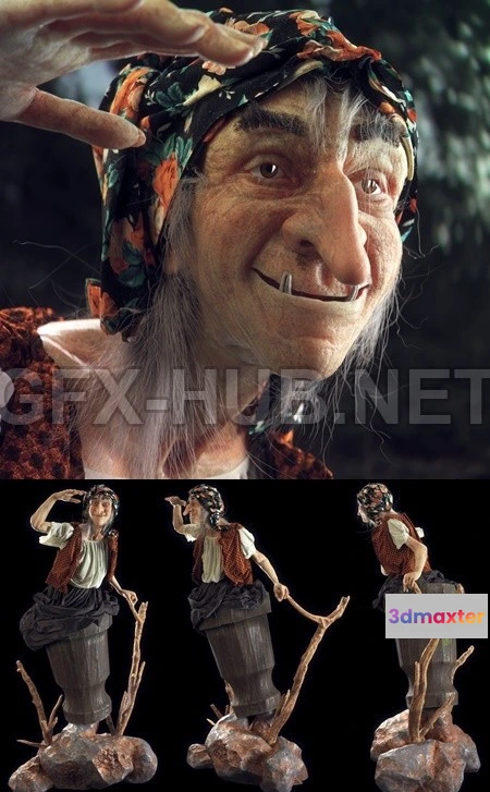 1182650 - PBR Game 3D Model - Baba Yaga