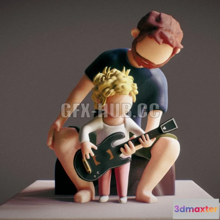 1182656 - PBR Game 3D Model - Baby Learning