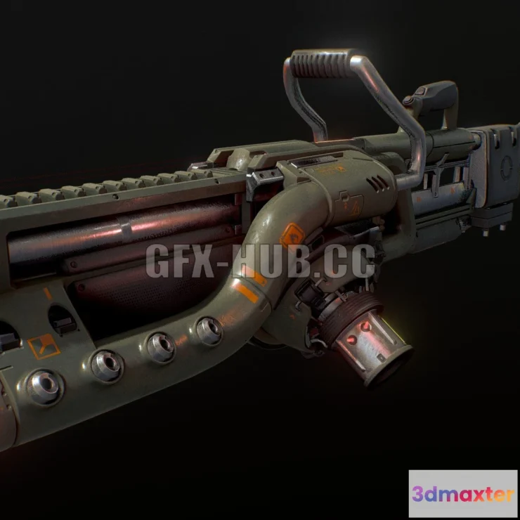 1182674 - PBR Game 3D Model - Baikal Plasmagun