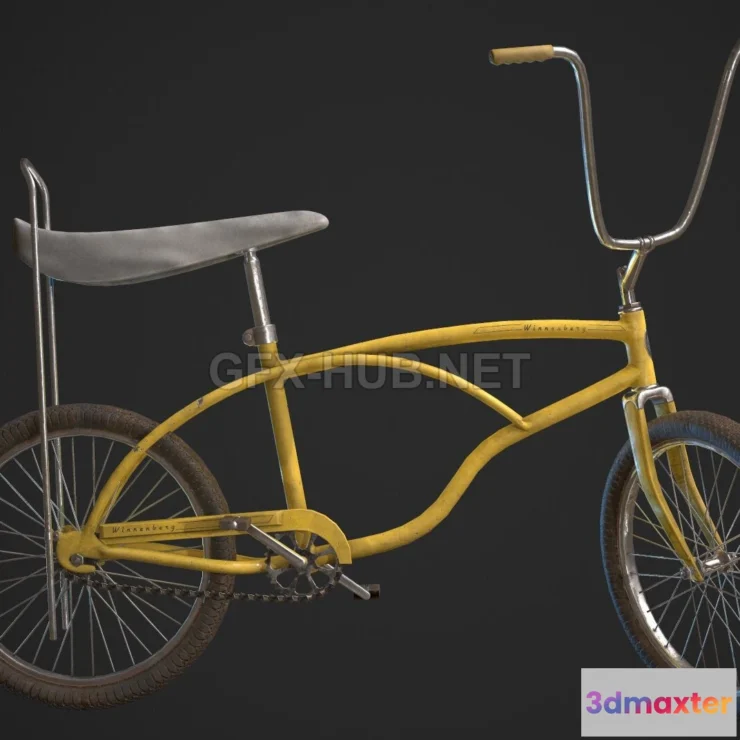 1182706 - PBR Game 3D Model - Banana Seat Bike