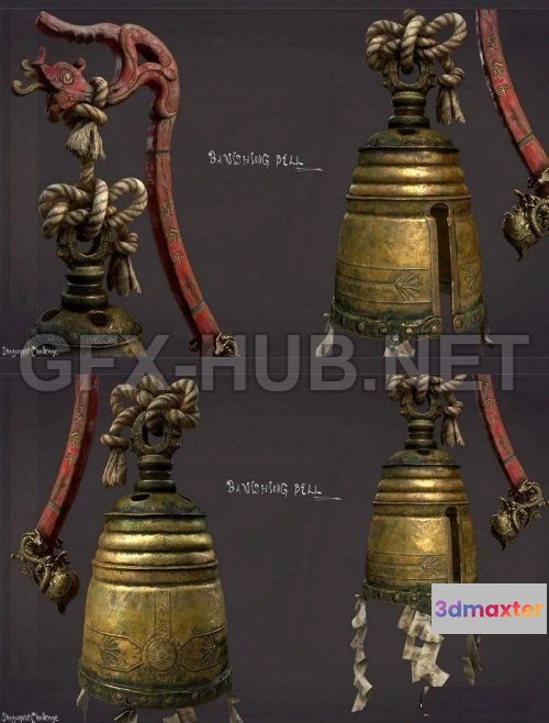 1182708 - PBR Game 3D Model - Banishing Bell PBR