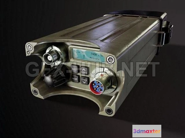 1182730 - PBR Game 3D Model - Barrett PRC-2080+ Tactical VHF radio system