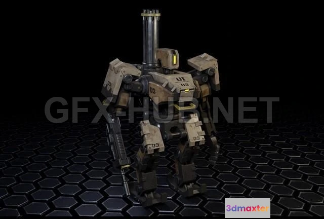 1182744 - PBR Game 3D Model - Bastion from Overwatch