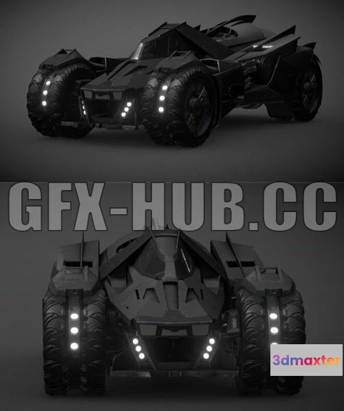 1182746 - PBR Game 3D Model - Bat Tank