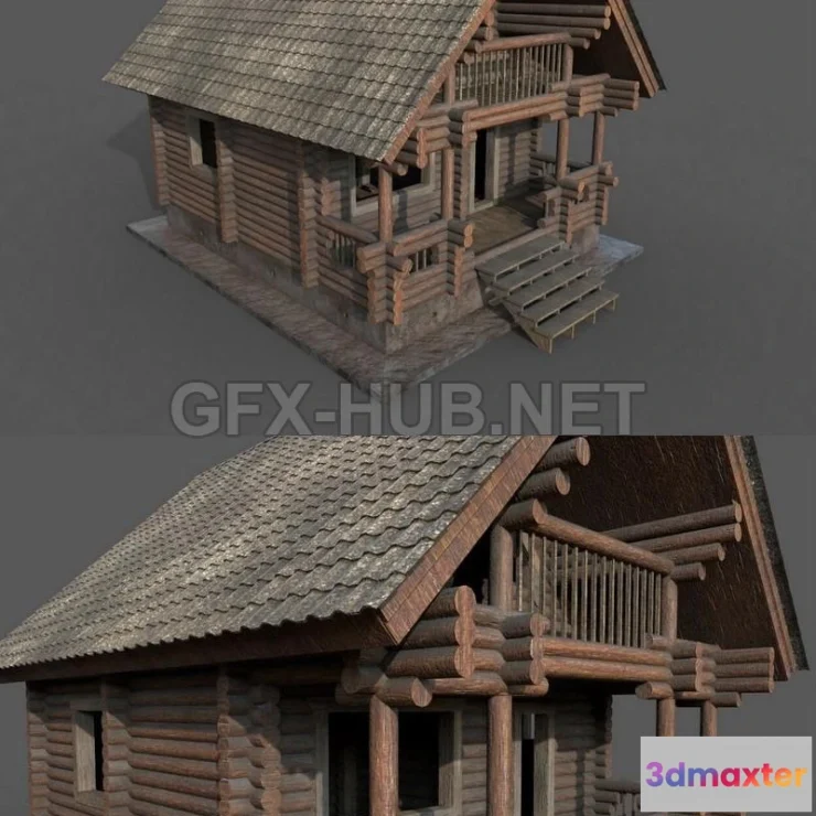 1182748 - PBR Game 3D Model - Bath house