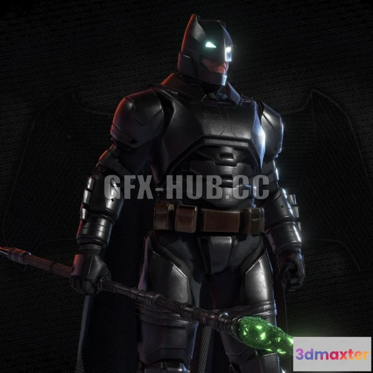 1182750 - PBR Game 3D Model - Batman Armored