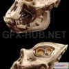 1182758 - PBR Game 3D Model - Battle Gorilla Skull