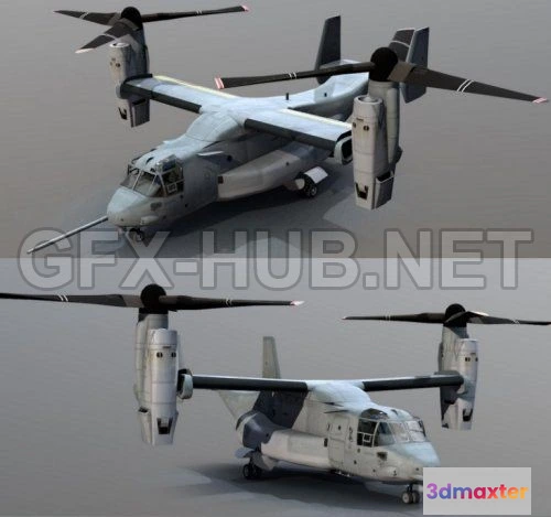 1182830 - PBR Game 3D Model - Bell Boeing V-22 Osprey