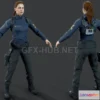 1182864 - PBR Game 3D Model - Beth Wilder from Quantum Break