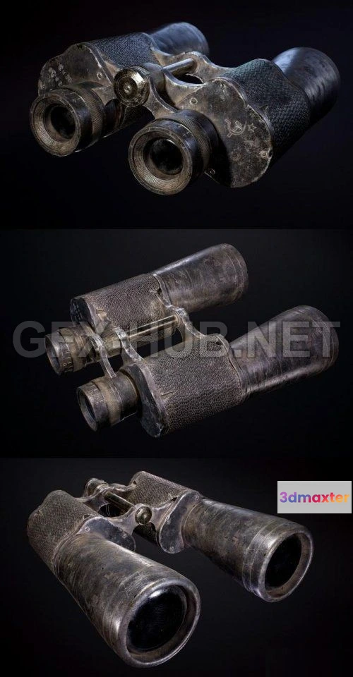 1182892 - PBR Game 3D Model - Binoculars USSR