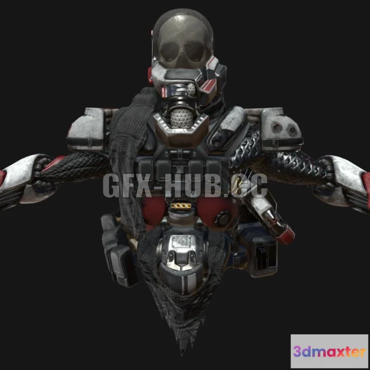 1182896 - PBR Game 3D Model - Biomech