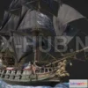 1182922 - PBR Game 3D Model - Black Sail Catherine