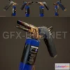 1182960 - PBR Game 3D Model - Blowtorch (max, fbx, obj)