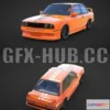 1182978 - PBR Game 3D Model - BMW E30 Coupe Stanced