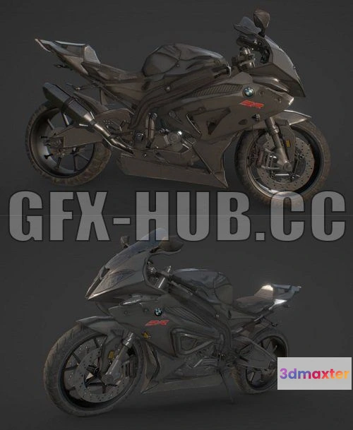 1182982 - PBR Game 3D Model - BMW S1000 RR Motorcycle