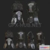 1182996 - PBR Game 3D Model - Body armour