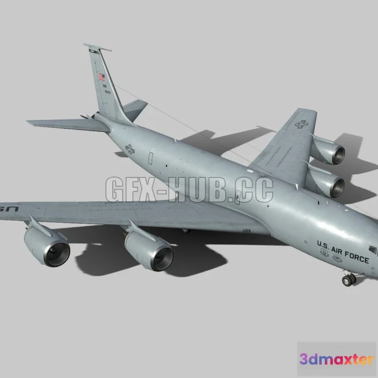 1183006 - PBR Game 3D Model - Boeing KC-135 Stratotanker