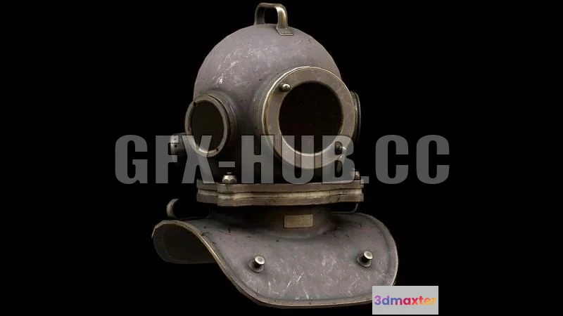 1183014 - PBR Game 3D Model - Bolt Diving Helmet